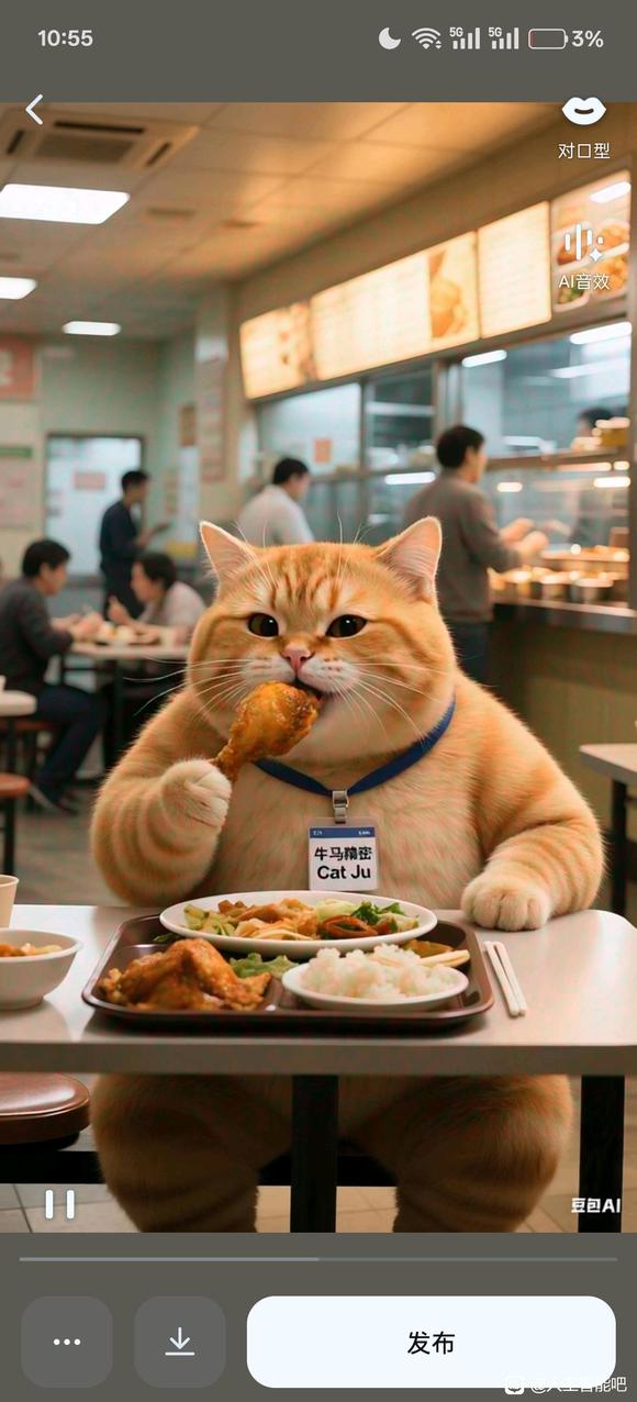 我的橘猫吃东西时只能放在嘴边咬，没办法吃进去，应该怎么解决-1.jpg