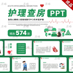 574款病人护理查房ppt模板