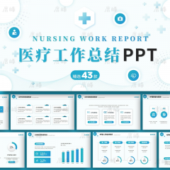 43款医疗学工作述职汇报工作ppt模板